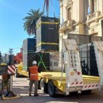 Las obras maestras “La Paz” y “El Progreso” fueron trasladadas al Lola Mora