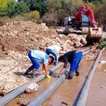 Arroyo Burrumayo: finalizaron con éxito trabajos de reparación del colector cloacal